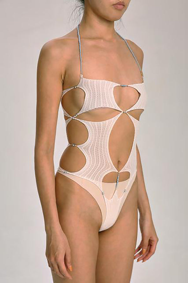 RUI Halter Tights SS21-R006 VAPOR & MISTY ROSE